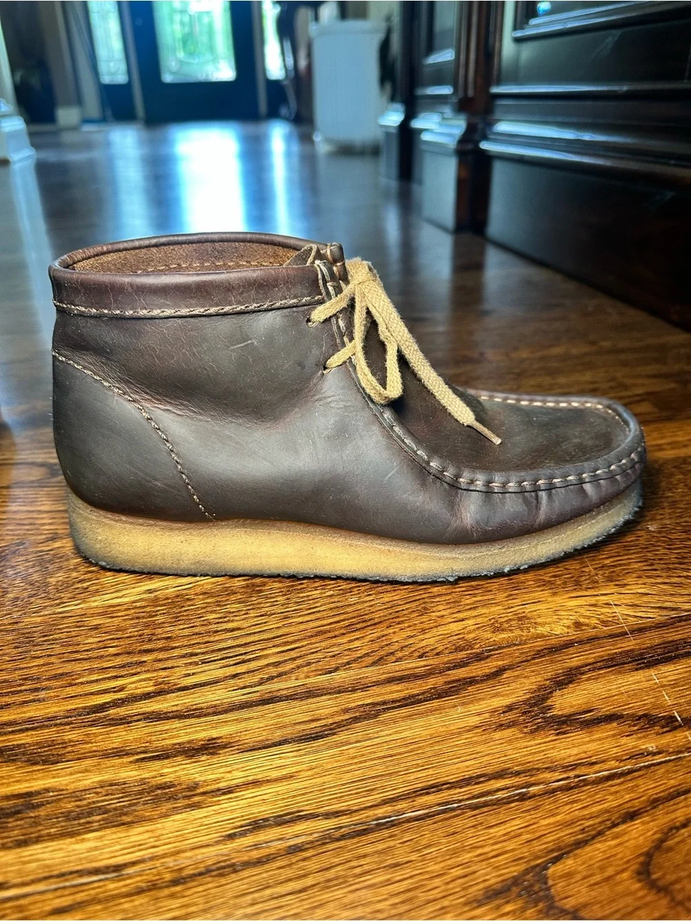 Clarks Dark Brown Leather Chukka Boots